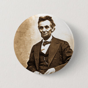 Chapa Redonda De 5 Cm El gran Emancipator - Abe Lincoln (1865)