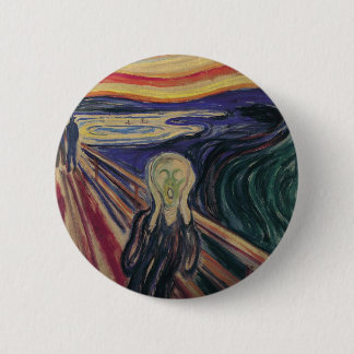 Chapa Redonda De 5 Cm El grito de Edvard Munch, el expresionismo vintage
