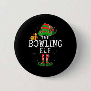 Chapa Redonda De 5 Cm El grupo Bowling Elf que coincide con los Navidade