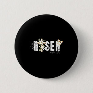 Chapa Redonda De 5 Cm Él ha resucitado Cruz cristiana Jesús Versículo de