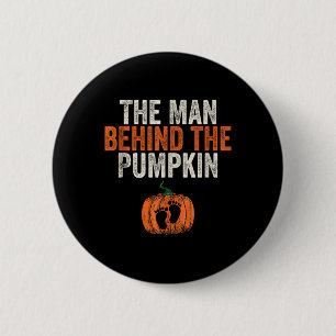 Chapa Redonda De 5 Cm El Hombre Detrás De La Calabaza De Halloween Embar