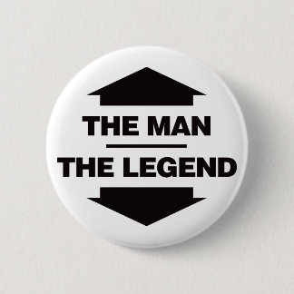 Chapa Redonda De 5 Cm El hombre la leyenda - negro