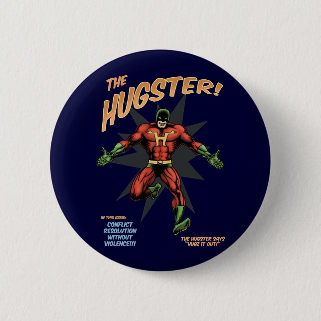 Chapa Redonda De 5 Cm El Hugster (Anverso)