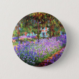 Chapa Redonda De 5 Cm El jardín del artista en Giverny, Claude Monet