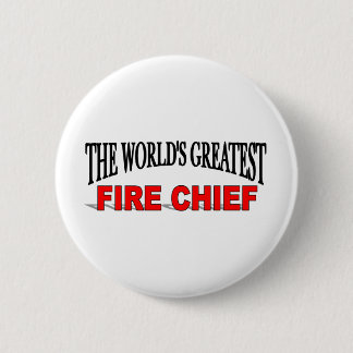 Chapa Redonda De 5 Cm El jefe de bomberos más grande del mundo