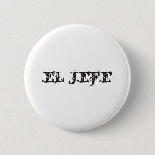 Chapa Redonda De 5 Cm EL Jefe materia "del jefe"
