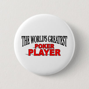 Chapa Redonda De 5 Cm El jugador del póker más grande del mundo