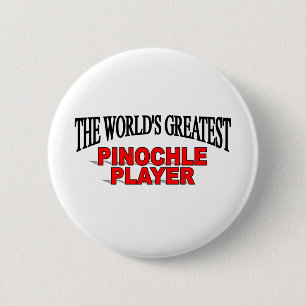 Chapa Redonda De 5 Cm El jugador más grande del Pinochle del mundo