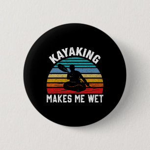 Chapa Redonda De 5 Cm El kayak me hace mojado aventura en bote de remo S