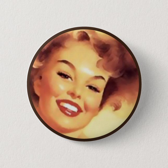 Chapa Redonda De 5 Cm El kitsch BItsch: Retratos Pin-Para arriba (Anverso)