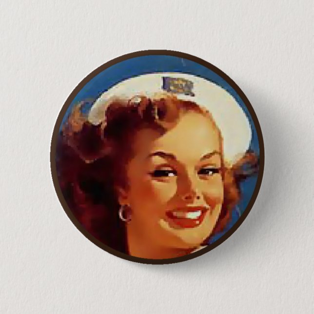 Chapa Redonda De 5 Cm El kitsch BItsch: Retratos Pin-Para arriba (Anverso)
