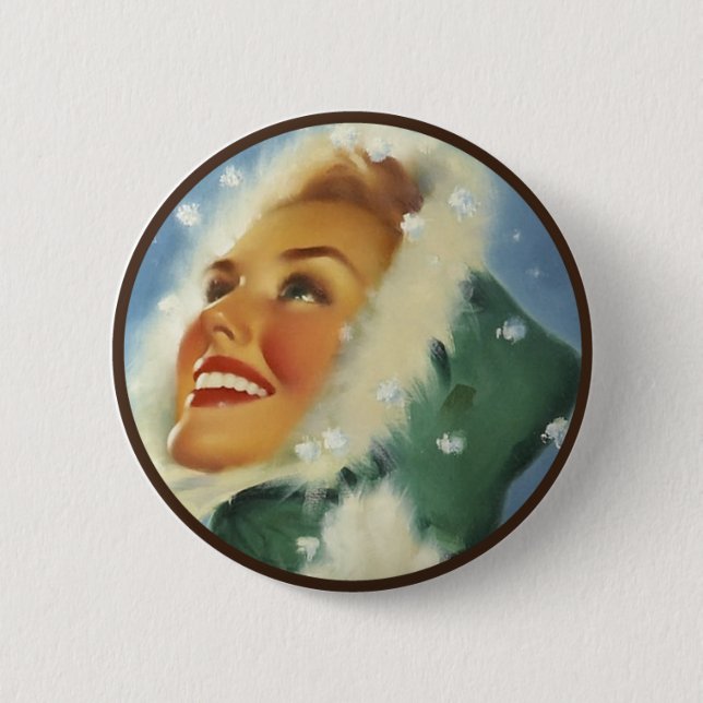Chapa Redonda De 5 Cm El kitsch BItsch: Retratos Pin-Para arriba (Anverso)