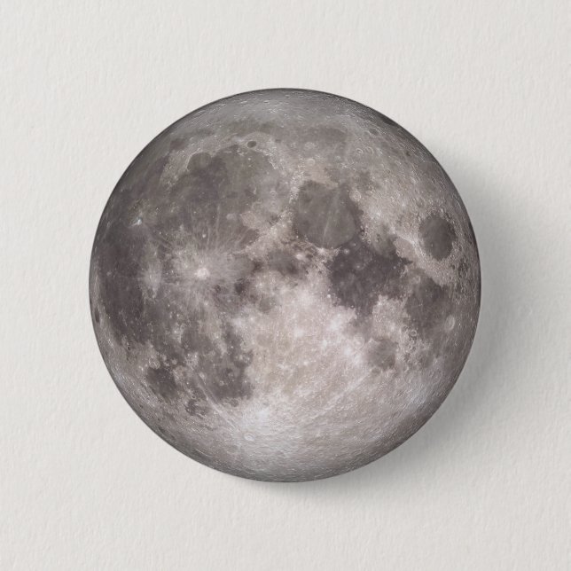 Chapa Redonda De 5 Cm El lado cercano de la luna (paisaje lunar) (Anverso)