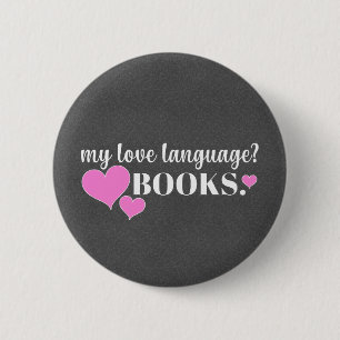 Chapa Redonda De 5 Cm El lenguaje del amor son los libros