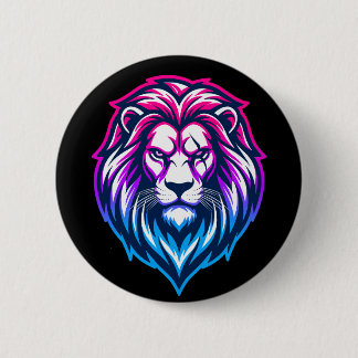 Chapa Redonda De 5 Cm El León Poderoso - Edición Andrógina