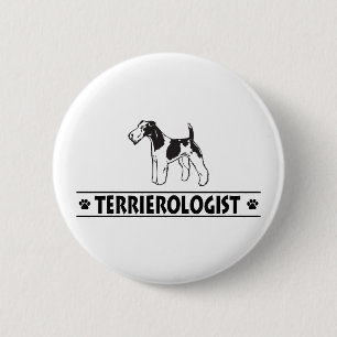 Chapa Redonda De 5 Cm El loco Fox Terrier
