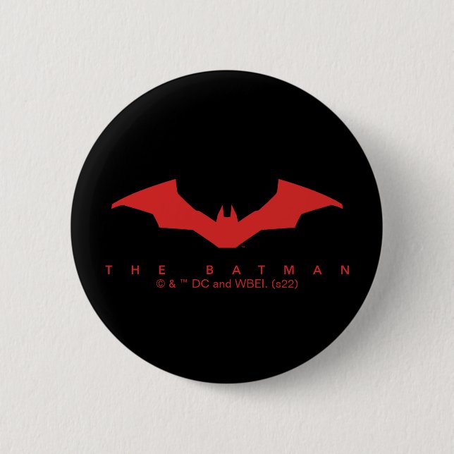 Chapa Redonda De 5 Cm El logo de Batman Bat (Anverso)