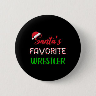 Chapa Redonda De 5 Cm El luchador favorito de Santa divertido lucha Navi