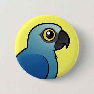Chapa Redonda De 5 Cm El Macaw de Spix