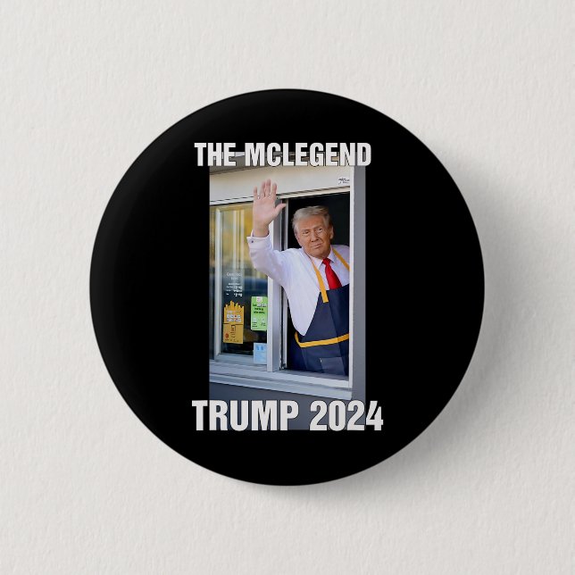 Chapa Redonda De 5 Cm El Mclegend Trump  (Anverso)