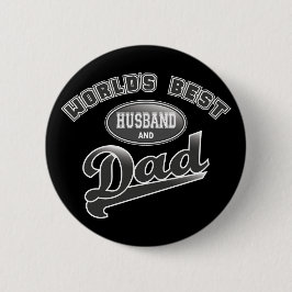 Chapa Redonda De 5 Cm El mejor marido y el papá del mundo