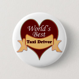 Chapa Redonda De 5 Cm El mejor taxista del mundo
