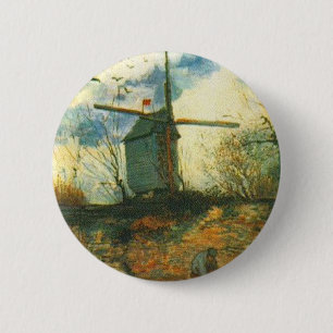 Chapa Redonda De 5 Cm El Molino de la Galette Van Gogh
