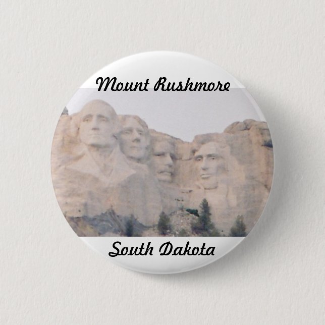 Chapa Redonda De 5 Cm El monte Rushmore (Anverso)