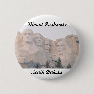 Chapa Redonda De 5 Cm El monte Rushmore