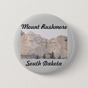 Chapa Redonda De 5 Cm El monte Rushmore