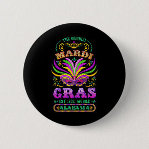 Chapa Redonda De 5 Cm El móvil original Mardi Gras Alabyma 1703