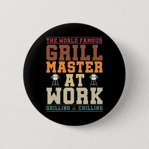 Chapa Redonda De 5 Cm El mundialmente famoso maestro de la parrilla en e