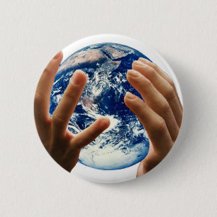 Chapa Redonda De 5 Cm el mundo/la tierra es el mío