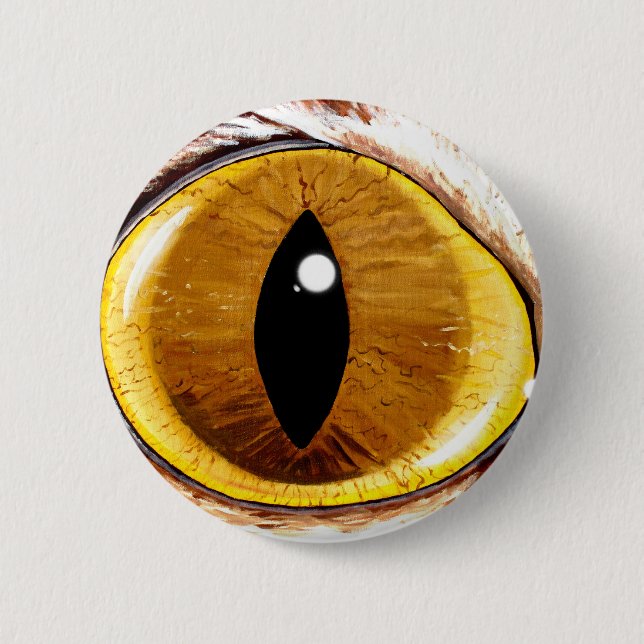Chapa Redonda De 5 Cm El ojo de gato pintado (Anverso)