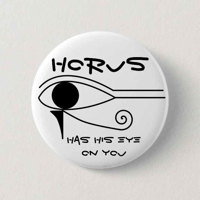 Chapa Redonda De 5 Cm El ojo de Horus (Anverso)