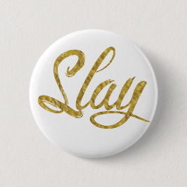 Chapa Redonda De 5 Cm El oro y el blanco matan