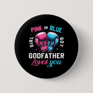 Chapa Redonda De 5 Cm El Padrino Rosa O Azul Te Ama El Boxeo