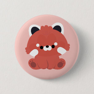 Chapa Redonda De 5 Cm El Panda Rojo