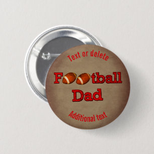 Chapa Redonda De 5 Cm El papá del fútbol es personalizado