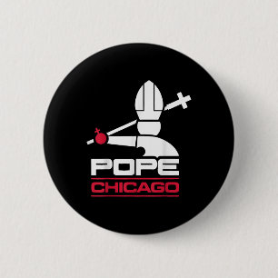 Chapa Redonda De 5 Cm El Papa Leo Xiv Shirt Chicago Baseball