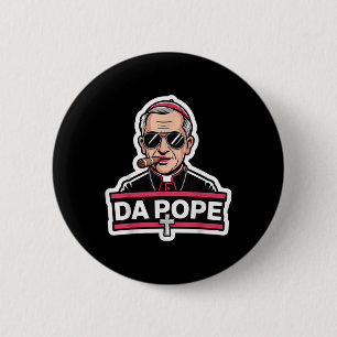 Chapa Redonda De 5 Cm El Papa León Xiv Papa cristiano Robert Prevost Fun