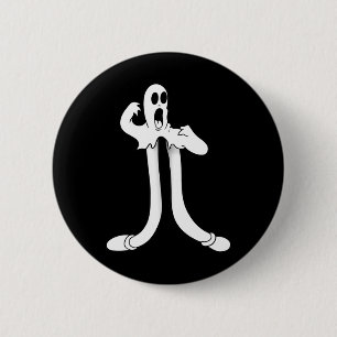 Chapa Redonda De 5 Cm El Payaso Fantasma Divide Blackwork 