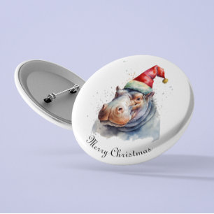 Chapa Redonda De 5 Cm El pequeño Hipo de Santa, personalizado