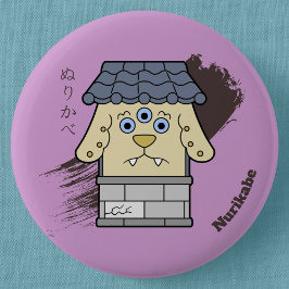 Chapa Redonda De 5 Cm El pequeño Nurikabe Yokai