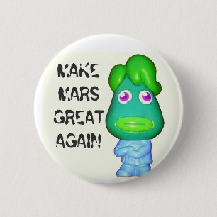 Chapa Redonda De 5 Cm El pequeño triunfo extranjero hace Marte grande