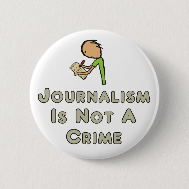Chapa Redonda De 5 Cm El periodismo no es un crimen (Anverso)