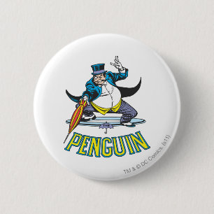 Chapa Redonda De 5 Cm El pingüino