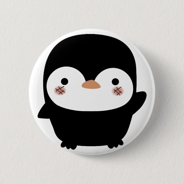 Chapa Redonda De 5 Cm el pingüino (Anverso)