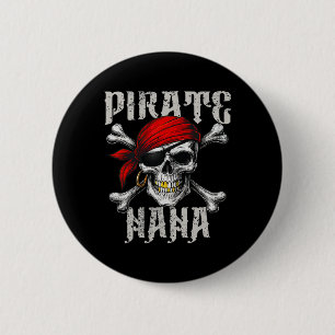 Chapa Redonda De 5 Cm El Pirata Nana Jolly Roger Bandera Y Cúlceras De C