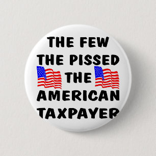 Chapa Redonda De 5 Cm El pocos Pissed el contribuyente americano